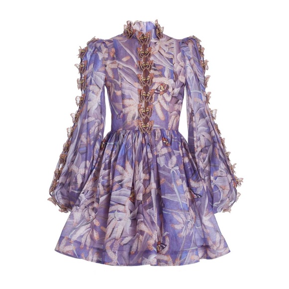 Zimmermann Botanica Butterfly-Detailed Mini Dress - Picture 10 of 11